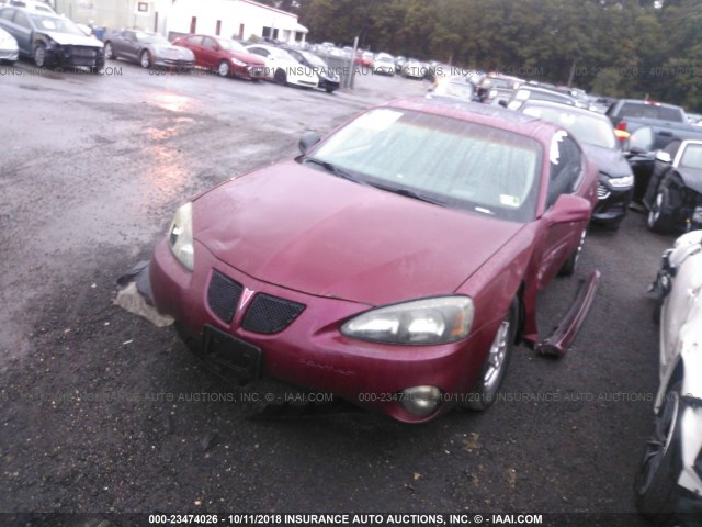 2G2WS542241370166 - 2004 PONTIAC GRAND PRIX GT2 MAROON photo 2