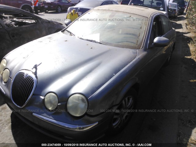 SAJEA01U23HM92610 - 2003 JAGUAR S-TYPE BLUE photo 2