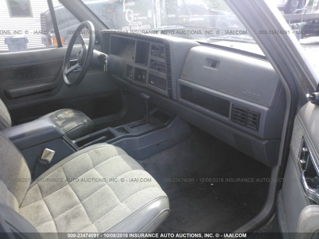 1J4FT58S9NL239289 - 1992 JEEP CHEROKEE LAREDO GRAY photo 5