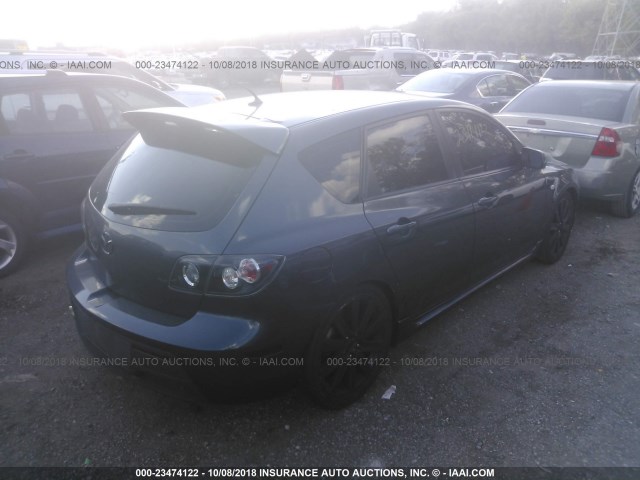 JM1BK34M691250352 - 2009 MAZDA SPEED 3 BLACK photo 4