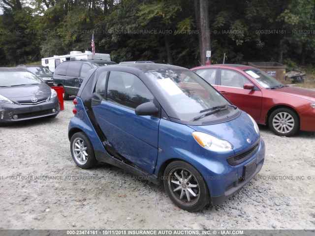WMEEJ31X08K167444 - 2008 SMART FORTWO PURE/PASSION BLUE photo 1