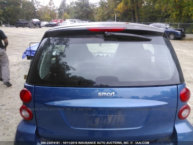 WMEEJ31X08K167444 - 2008 SMART FORTWO PURE/PASSION BLUE photo 8