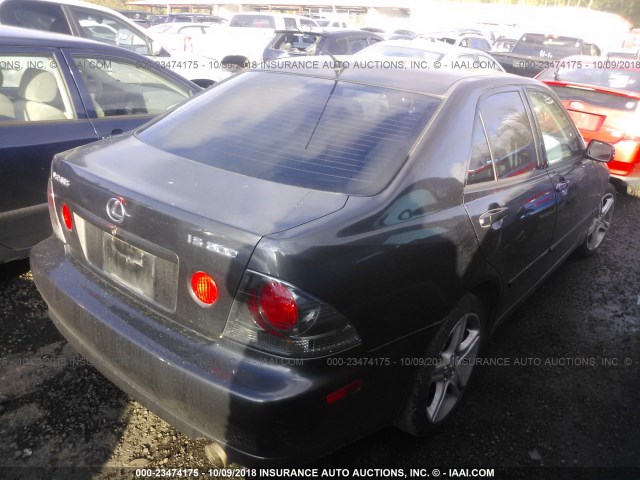 JTHBD192530069065 - 2003 LEXUS IS 300 GRAY photo 4