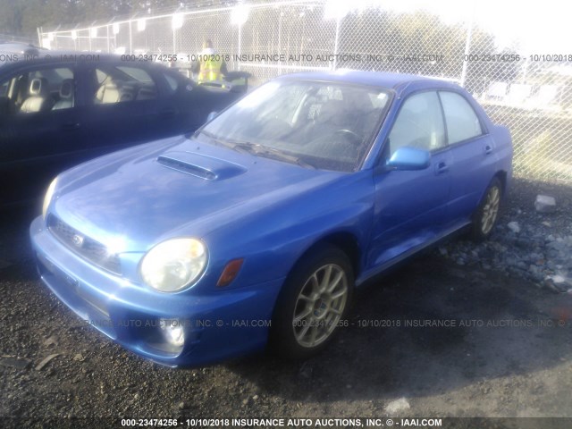 JF1GD29613H513775 - 2003 SUBARU IMPREZA WRX BLUE photo 2