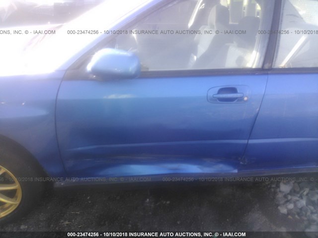 JF1GD29613H513775 - 2003 SUBARU IMPREZA WRX BLUE photo 6