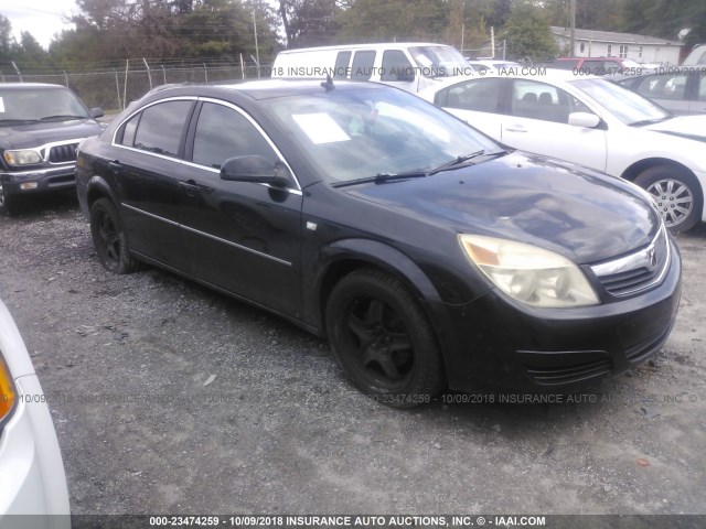 1G8ZS57N08F113952 - 2008 SATURN AURA XE BLACK photo 1