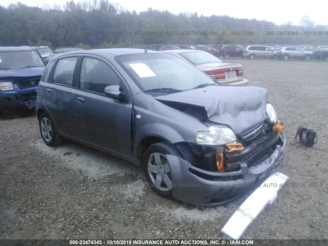 KL1TD666X8B204540 - 2008 CHEVROLET AVEO LS GRAY photo 1