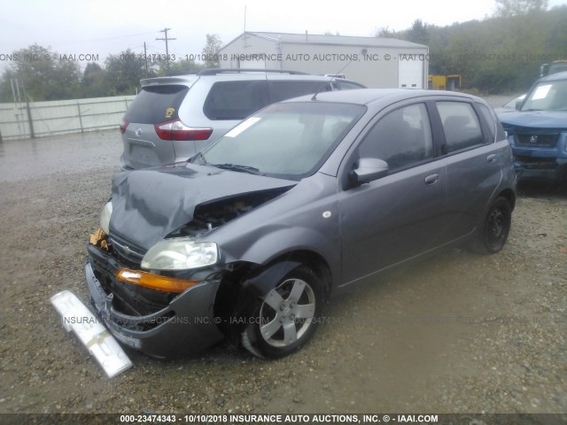 KL1TD666X8B204540 - 2008 CHEVROLET AVEO LS GRAY photo 2