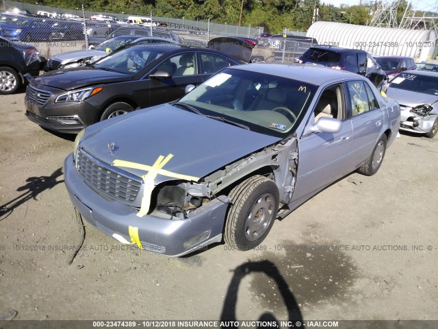 1G6KD54Y35U253827 - 2005 CADILLAC DEVILLE SILVER photo 2