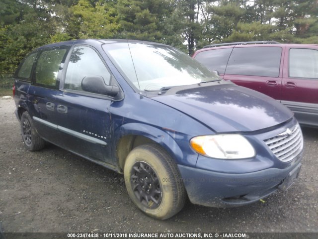 1C4GJ25GX1B116535 - 2001 CHRYSLER VOYAGER BLUE photo 1