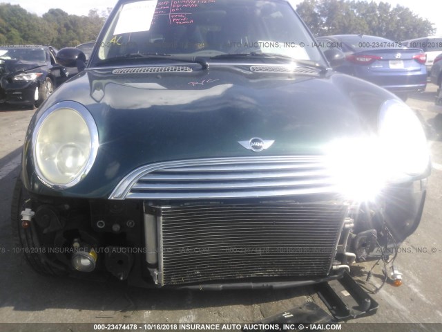 WMWRC33482TC37044 - 2002 MINI COOPER GREEN photo 6