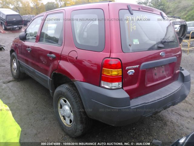 1FMYU02Z26KC04228 - 2006 FORD ESCAPE XLS RED photo 3