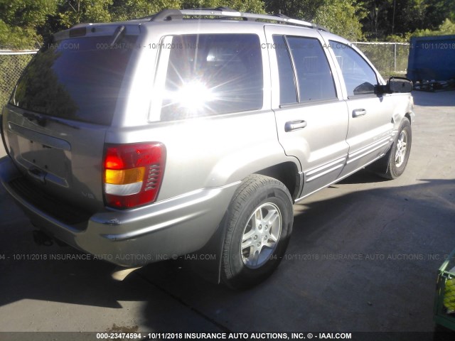 1J4GW68N8XC646955 - 1999 JEEP GRAND CHEROKEE LIMITED BROWN photo 4