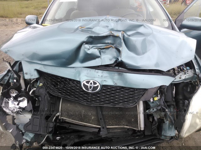 JTDBL40E499077904 - 2009 TOYOTA COROLLA LE/XLE GREEN photo 10