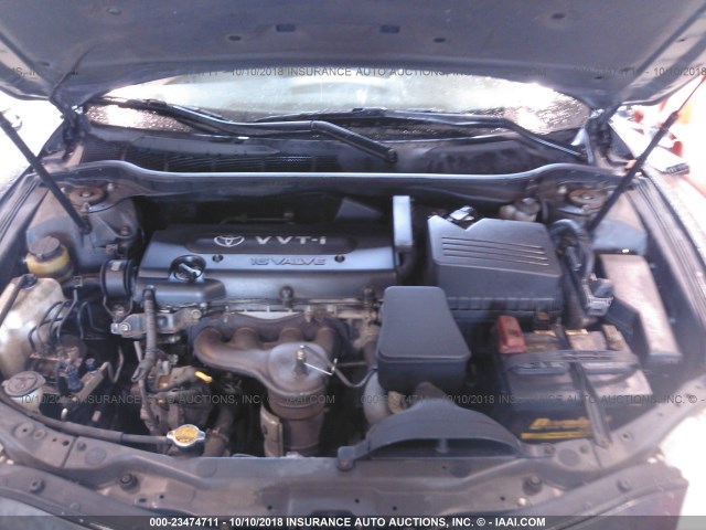 4T1BE46K27U092916 - 2007 TOYOTA CAMRY NEW GENERAT CE/LE/XLE/SE GRAY photo 10