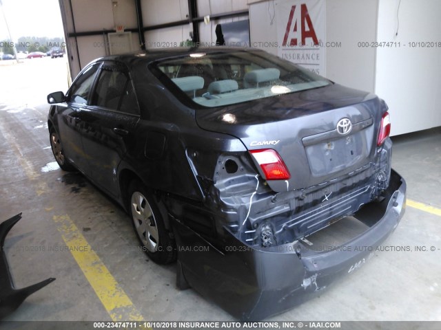 4T1BE46K27U092916 - 2007 TOYOTA CAMRY NEW GENERAT CE/LE/XLE/SE GRAY photo 3