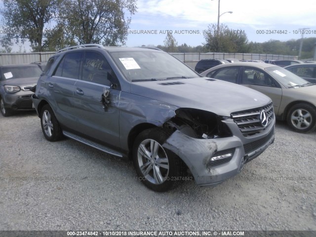 4JGDA5HB6FA532997 - 2015 MERCEDES-BENZ ML 350 4MATIC GRAY photo 1