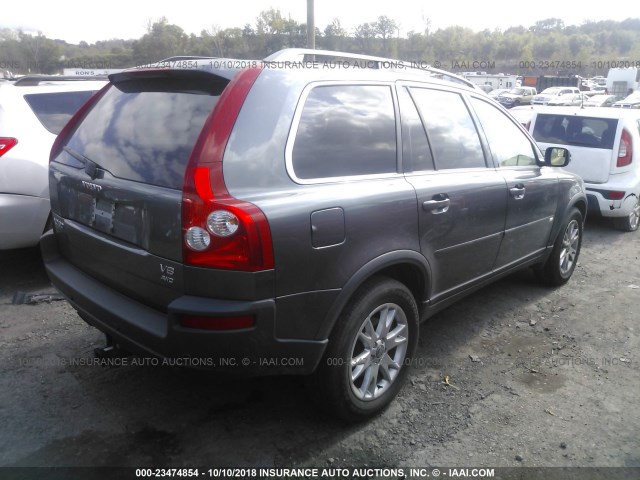 YV4CZ852561256615 - 2006 VOLVO XC90 V8 GRAY photo 4