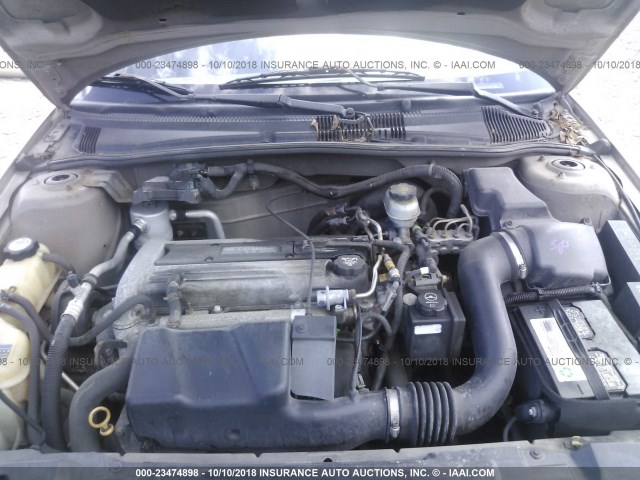 1G1JC52F637371663 - 2003 CHEVROLET CAVALIER TAN photo 10