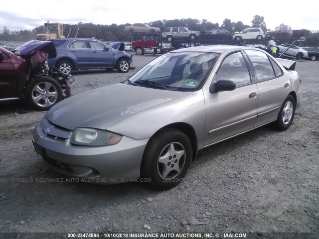 1G1JC52F637371663 - 2003 CHEVROLET CAVALIER TAN photo 2