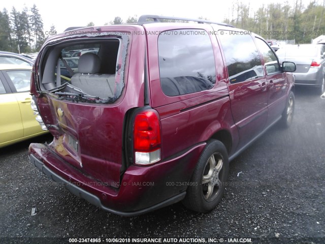 1GNDV23LX5D242001 - 2005 CHEVROLET UPLANDER LS 红色 照片 4