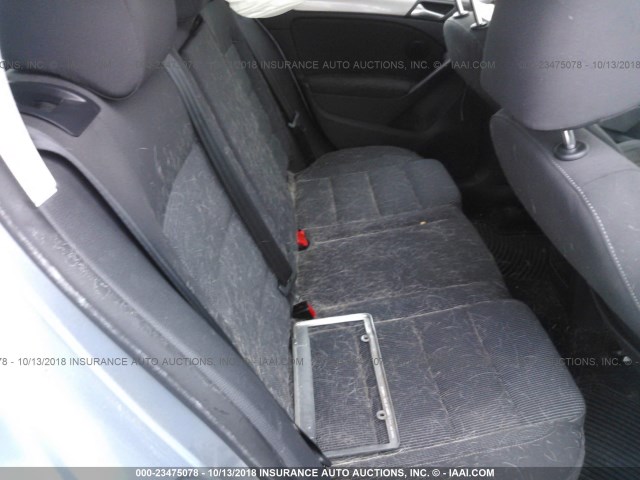 WVWDA7AJ2CW032111 - 2012 VOLKSWAGEN GOLF BLUE photo 8