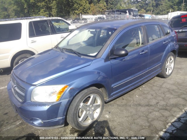 1B3HE78KX7D103305 - 2007 DODGE CALIBER R/T BLUE photo 2