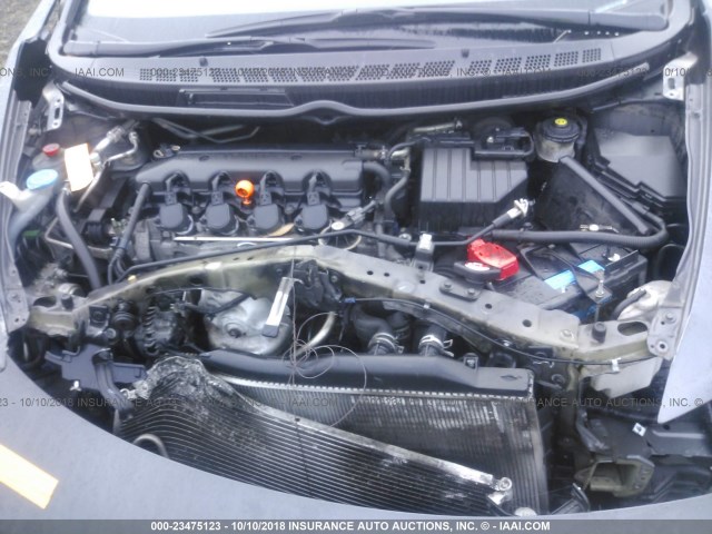 2HGFA1F62BH525036 - 2011 HONDA CIVIC LX-S Plata foto 10