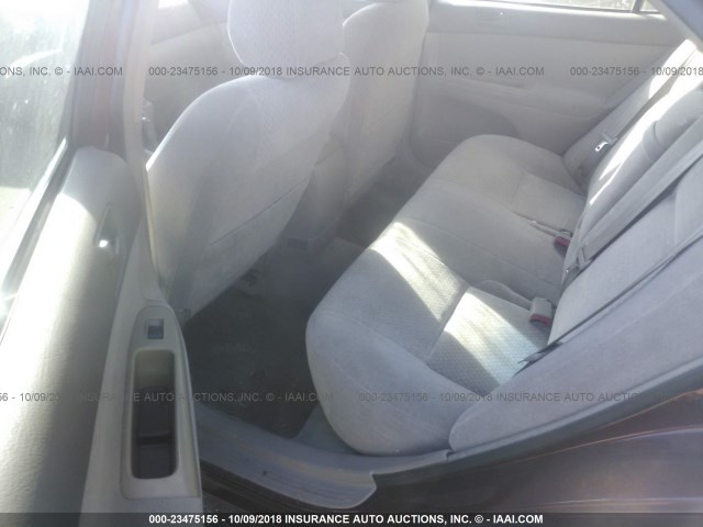 4T1BE32K82U063137 - 2002 TOYOTA CAMRY LE/XLE/SE RED photo 8