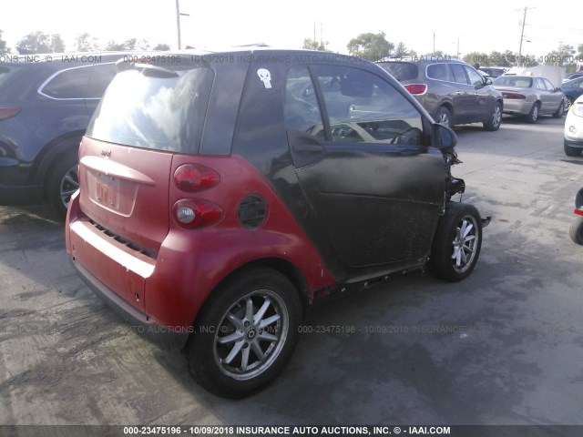 WMEEJ31X18K162950 - 2008 SMART FORTWO PURE/PASSION RED photo 4
