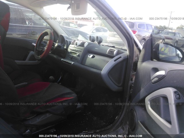 WMEEJ31X18K162950 - 2008 SMART FORTWO PURE/PASSION RED photo 5