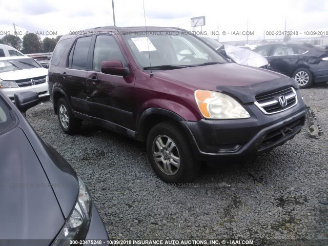 JHLRD78813C032265 - 2003 HONDA CR-V MAROON photo 1