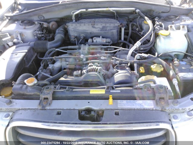 JF1SG65613H704210 - 2003 SUBARU FORESTER 2.5XS ნაცრისფერი ფოტო 10