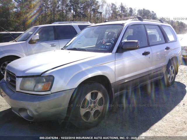 JF1SG65613H704210 - 2003 SUBARU FORESTER 2.5XS GRAY photo 2