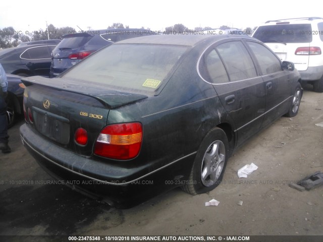 JT8BD68S2Y0096763 - 2000 LEXUS GS 300 GREEN photo 4