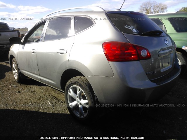 JN8AS58V89W185232 - 2009 NISSAN ROGUE S/SL GRAY photo 3