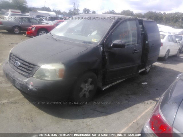 2FMZA57245BA61703 - 2005 FORD FREESTAR SES BLACK photo 2