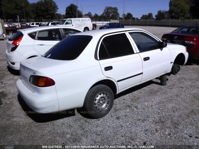 1NXBR12E1WZ100778 - 1998 TOYOTA COROLLA VE/CE/LE WHITE photo 4