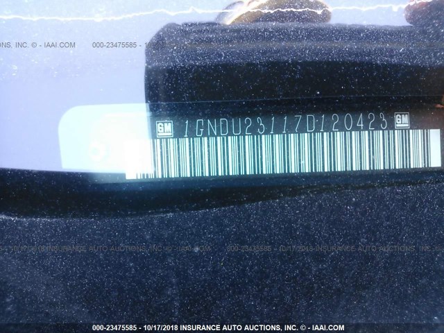 1GNDU23117D120423 - 2007 CHEVROLET UPLANDER LS Dark Blue photo 9