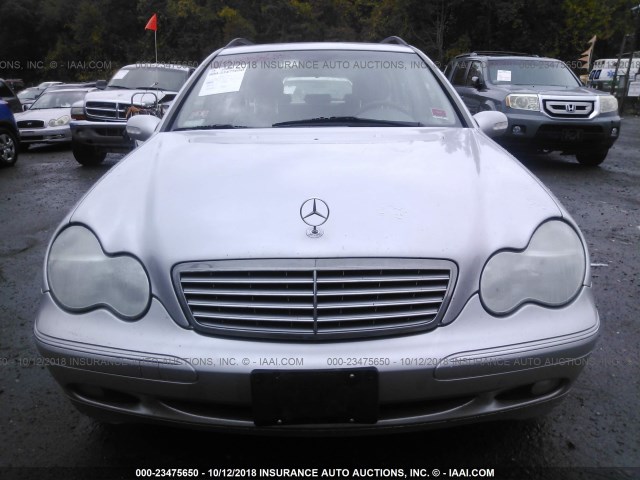 WDBRH84JX3F336563 - 2003 MERCEDES-BENZ C 320 4MATIC SILVER photo 6