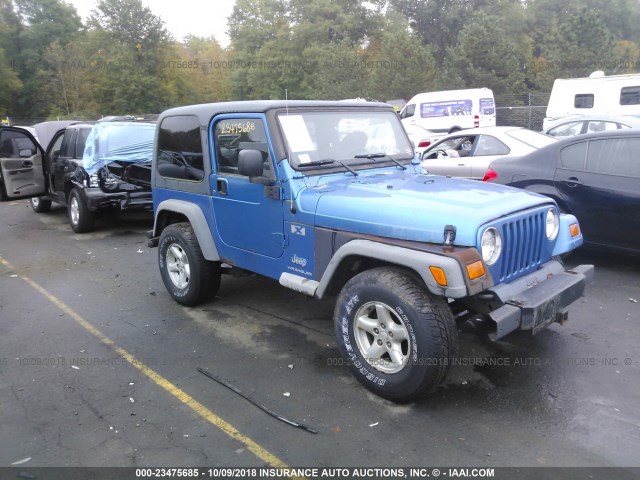 1J4FA39S33P300229 - 2003 JEEP WRANGLER COMMANDO/X BLUE photo 1