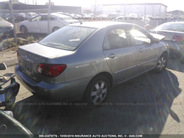 JTDBR38E742021843 - 2004 TOYOTA COROLLA CE/LE GRAY photo 4