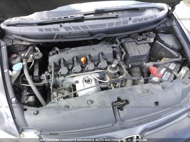 2HGFG12958H580099 - 2008 HONDA CIVIC EXL 黑色 照片 10