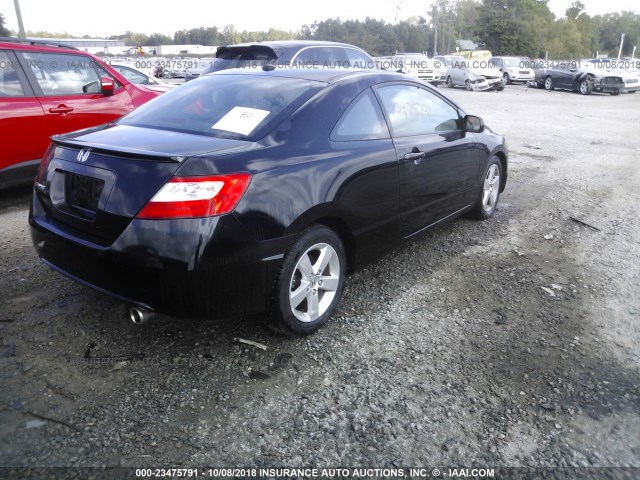 2HGFG12958H580099 - 2008 HONDA CIVIC EXL 黑色 照片 4