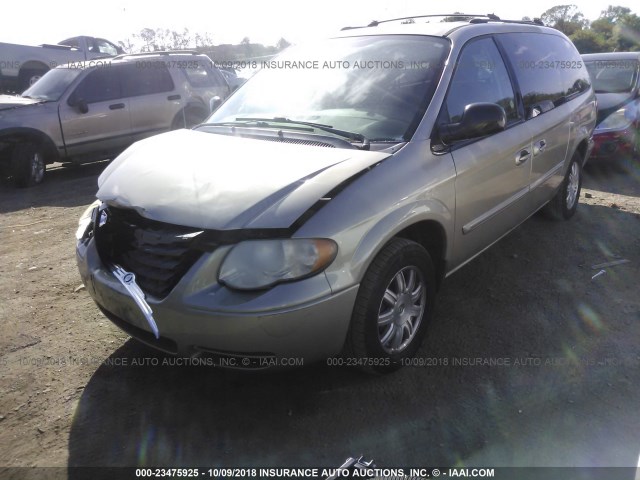 2C8GP54L55R489180 - 2005 CHRYSLER TOWN & COUNTRY TOURING 金色 照片 2
