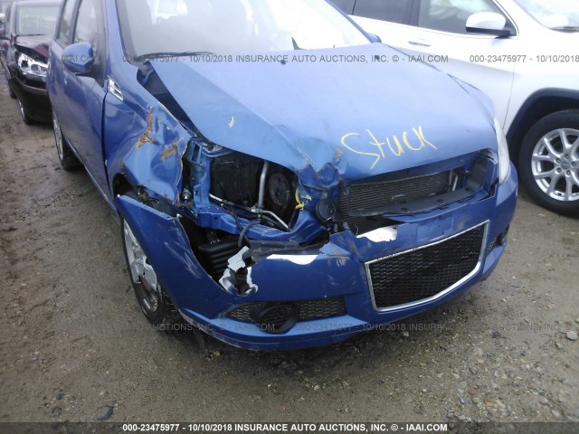 KL1TD66E99B665477 - 2009 CHEVROLET AVEO LS/LT Mavi foto 6