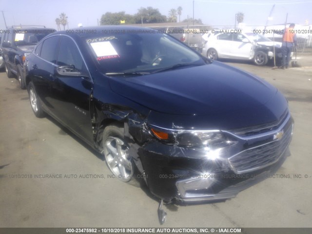 1G1ZB5ST5JF171484 - 2018 CHEVROLET MALIBU LS 黑色 照片 1