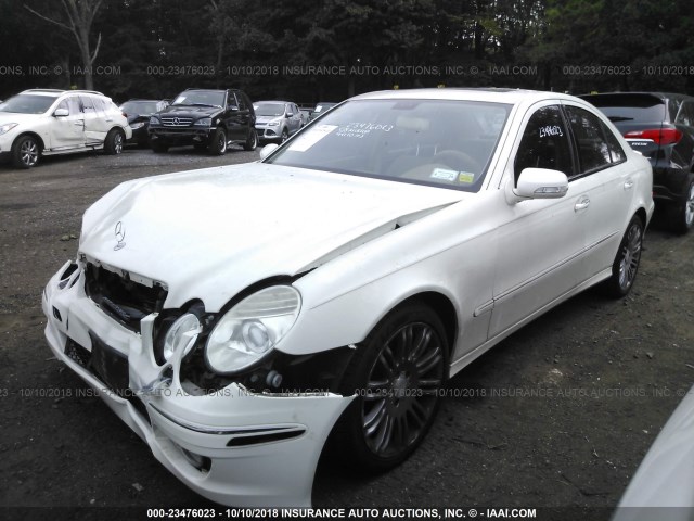 WDBUF87X38B250865 - 2008 MERCEDES-BENZ E 350 4MATIC WHITE photo 2