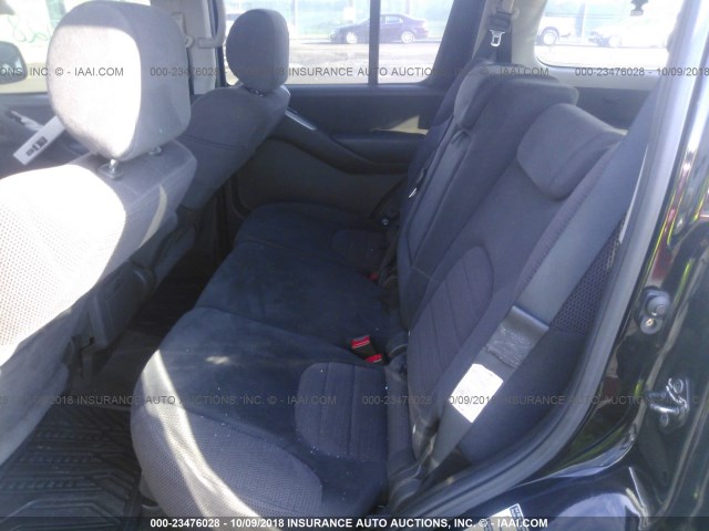 5N1AR18W36C653871 - 2006 NISSAN PATHFINDER LE/SE/XE BLACK photo 8