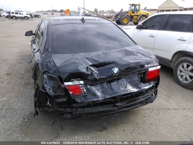 WBAYF4C57ED282148 - 2014 BMW 740 LXI BLACK photo 6